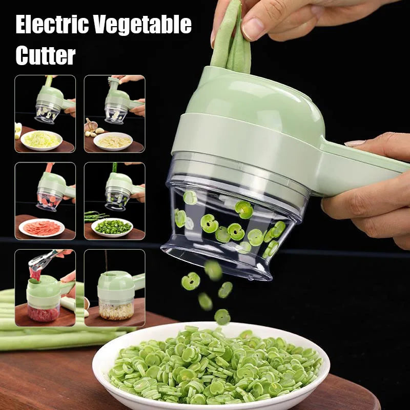 4 IN 1 Electric Vegetable Cutter Food