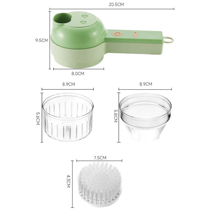 4 IN 1 Electric Vegetable Cutter Food