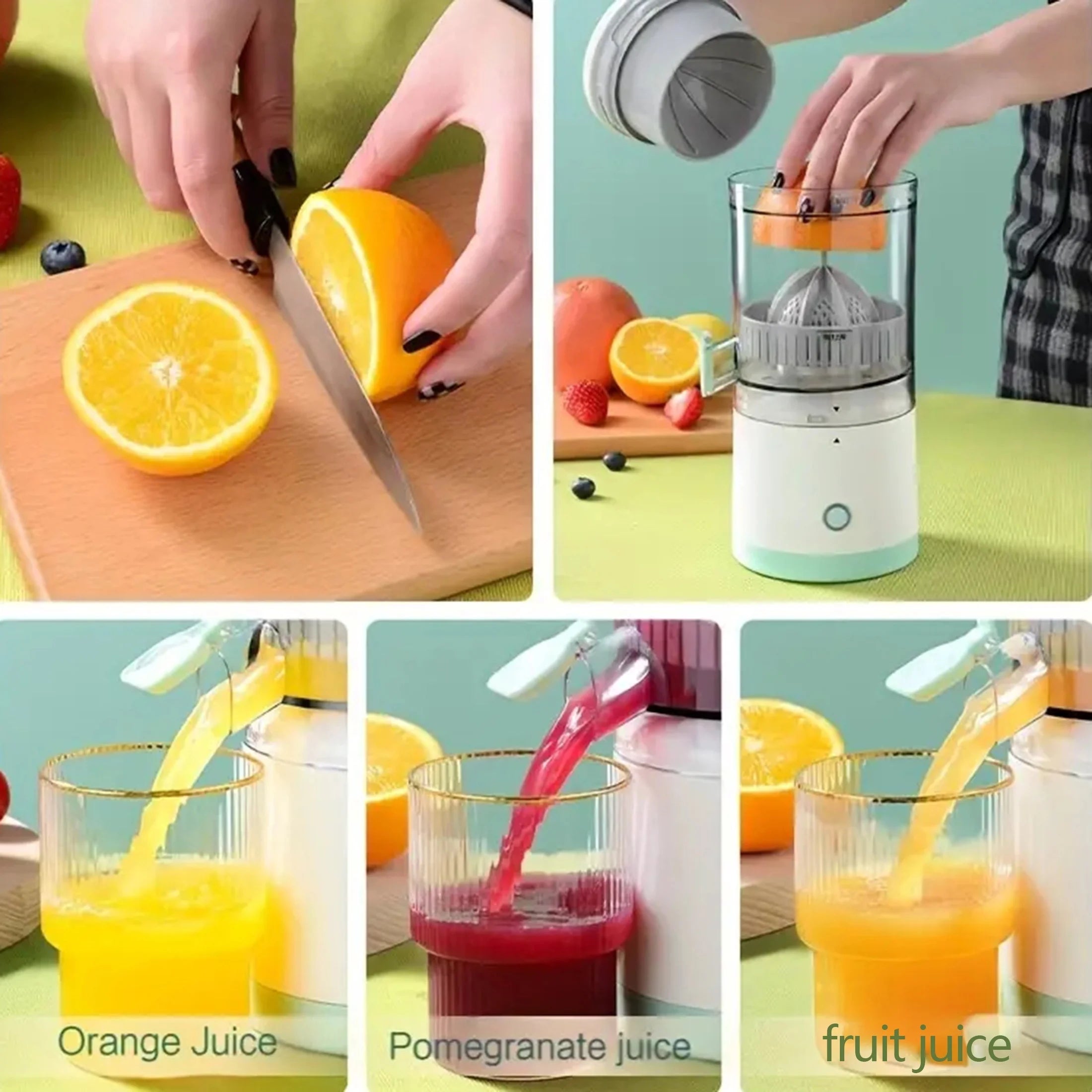 1PC electric juicer juice USB rechargeable automatic