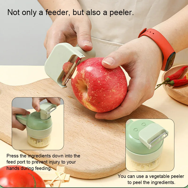 4 IN 1 Electric Vegetable Cutter Food