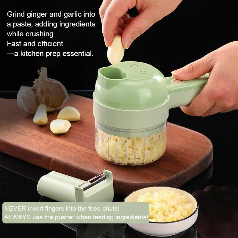 4 IN 1 Electric Vegetable Cutter Food
