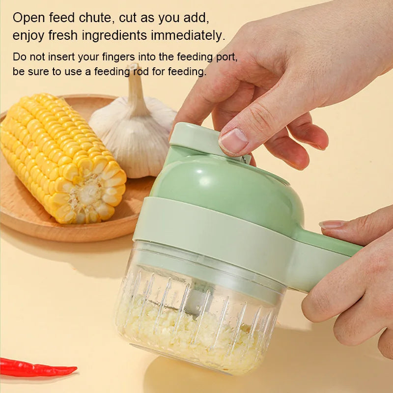 4 IN 1 Electric Vegetable Cutter Food