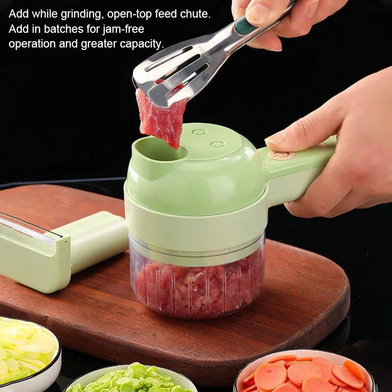 4 IN 1 Electric Vegetable Cutter Food