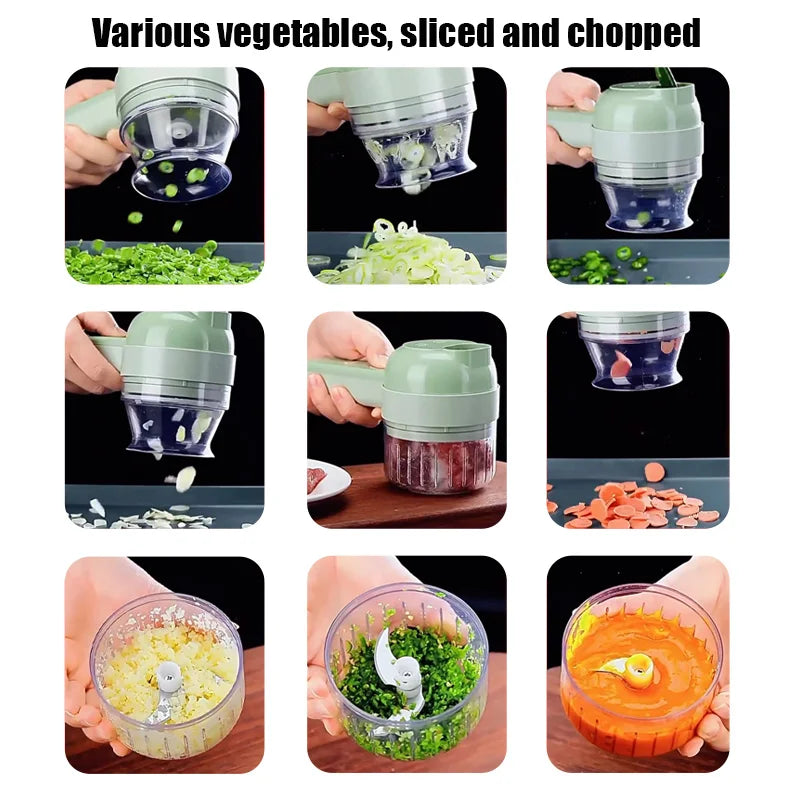 4 IN 1 Electric Vegetable Cutter Food